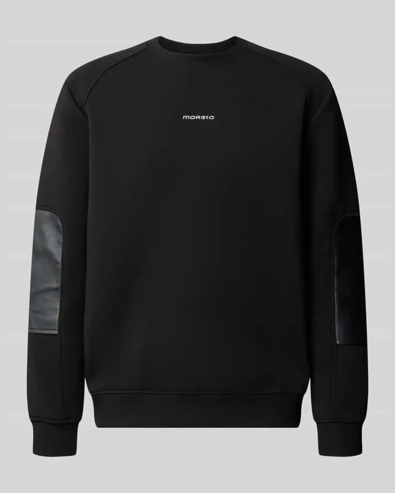 Antony Morato Sweatshirt mit Kontrastbesatz an den Ärmeln Black