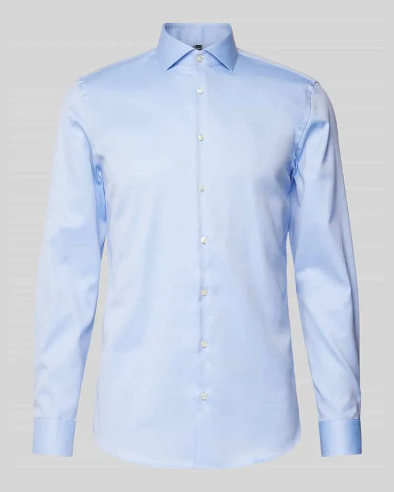 JAKE*S Slim Fit Business-Hemd mit Haifischkragen 