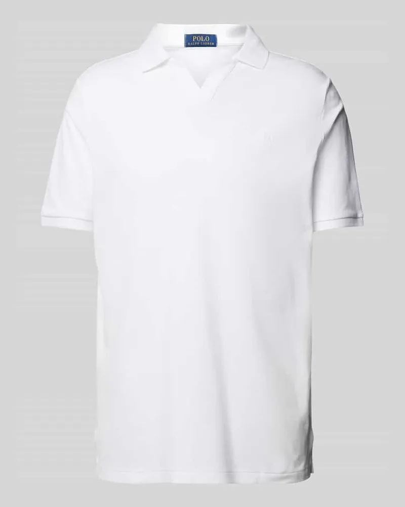 Ralph Lauren Classic Fit Poloshirt mit Logo-Stitching Weiss