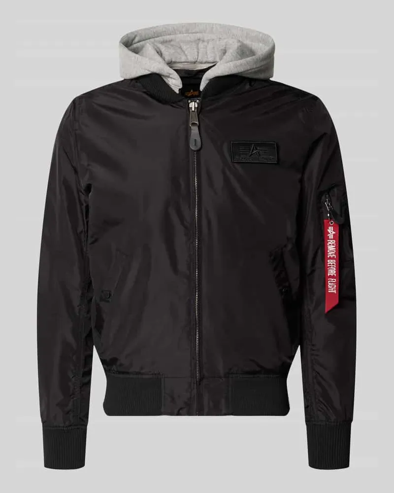 Alpha Industries Blouson mit Logo-Anhänger Modell 'MA-1 TT Black