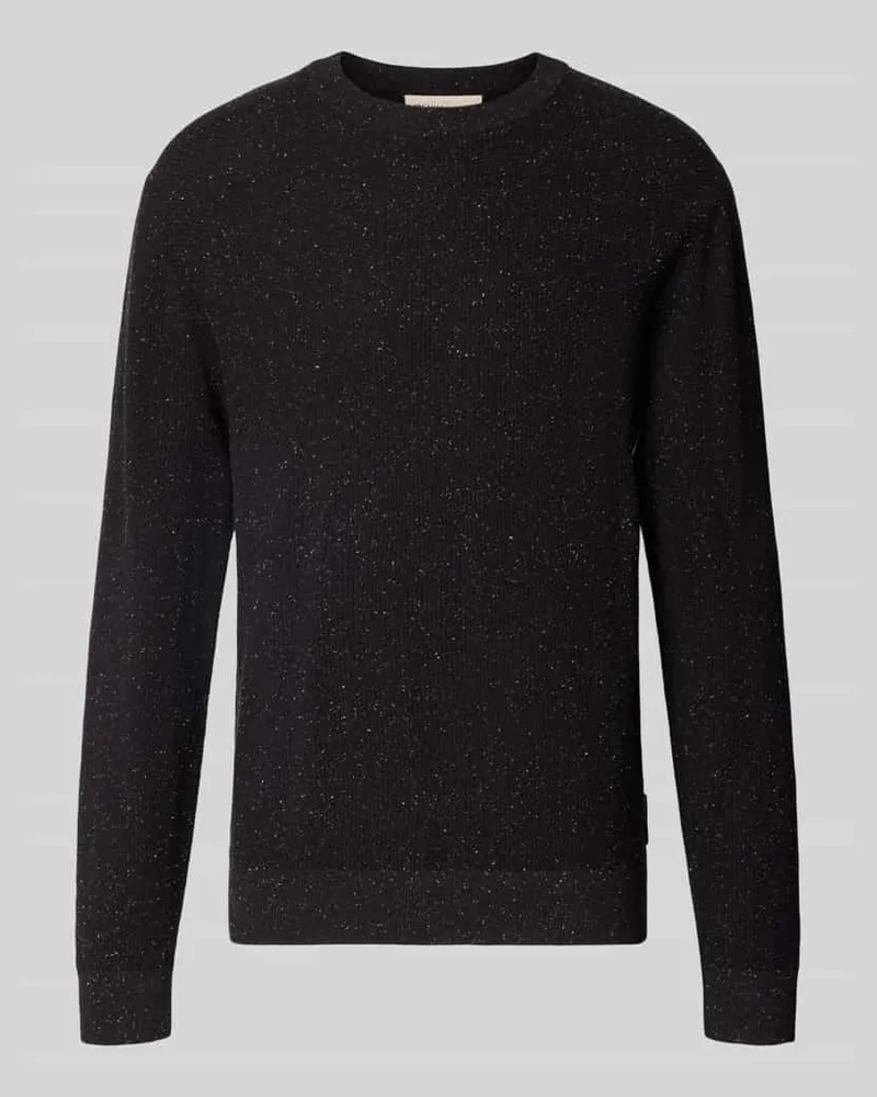 Tom Tailor Pullover aus reiner Baumwolle mit Crew Neck Black