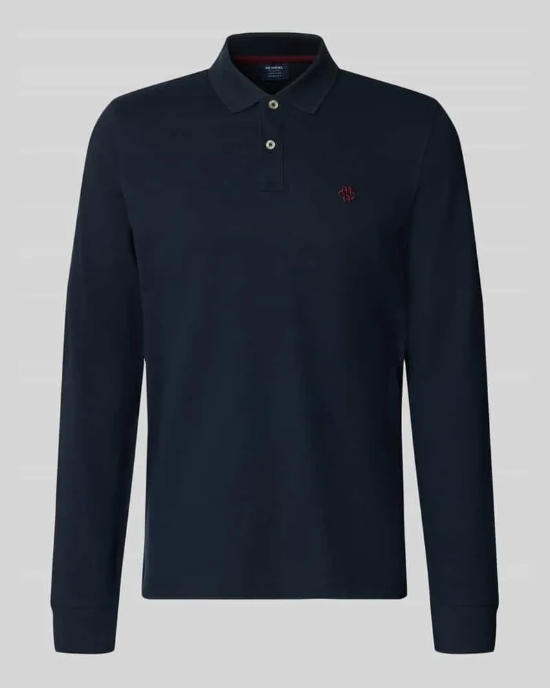 McNeal Regular Fit Poloshirt aus reiner Baumwolle Dunkelblau