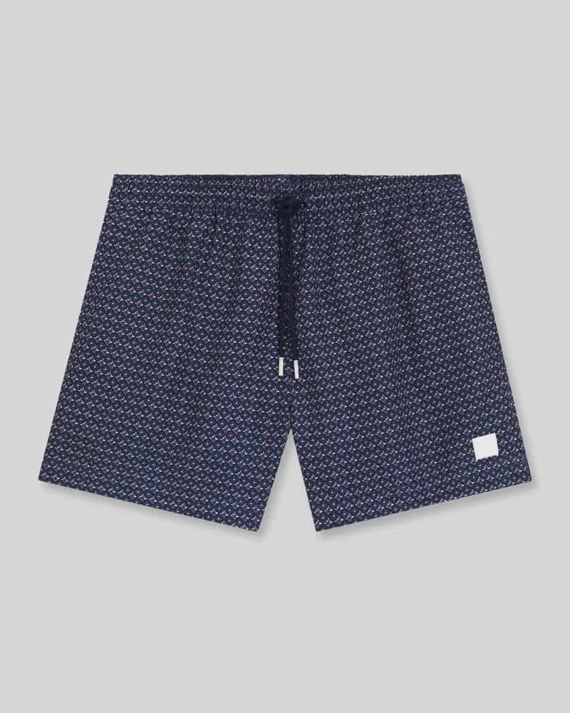 HUGO BOSS Regular Fit Badeshorts mit Logo-Patch Modell 'VIBE Rosa