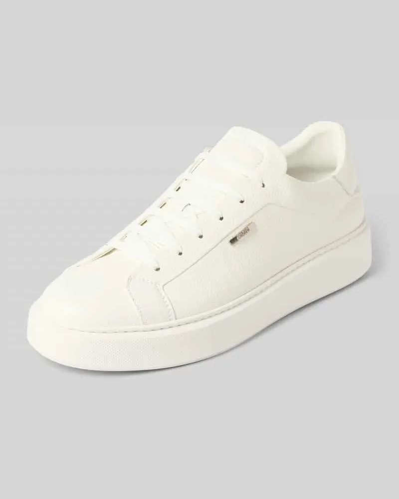 Antony Morato Sneaker aus Leder mit Label-Detail Modell 'ARTEM Weiss