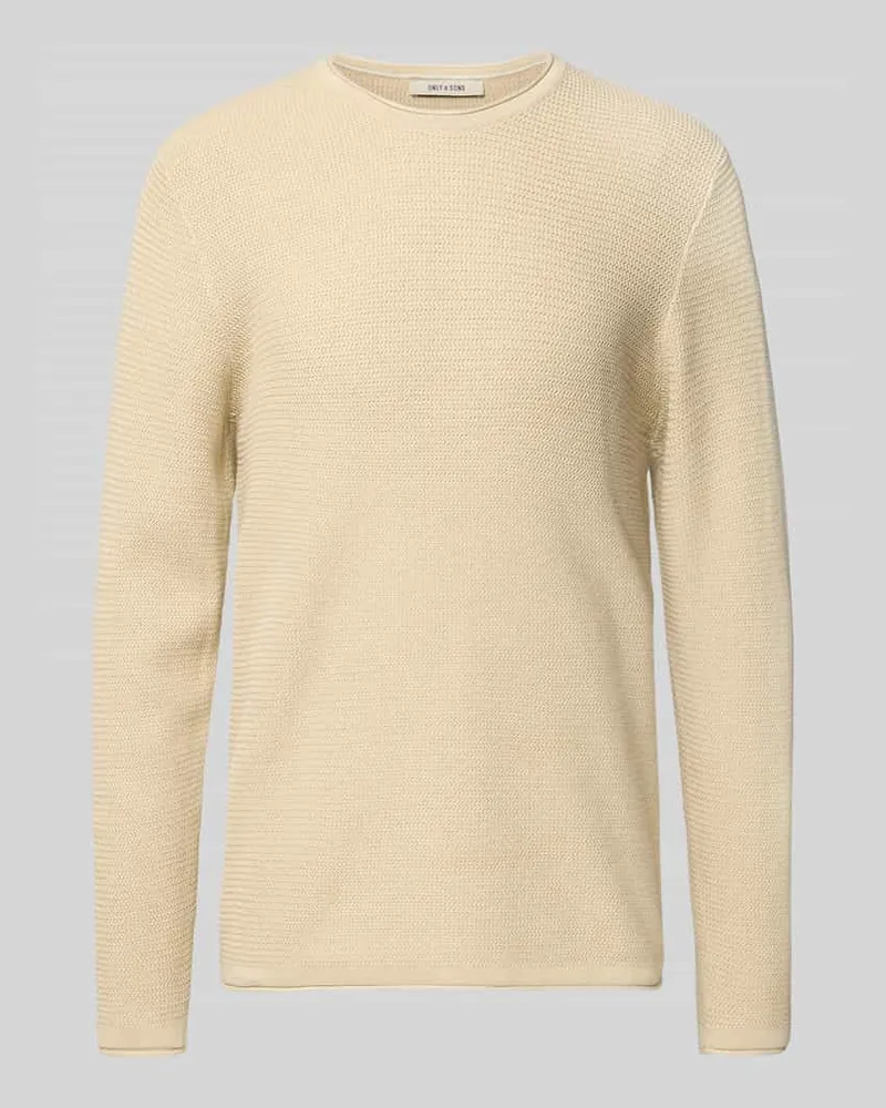 Only & Sons Regular Fit Strickpullover aus reiner Baumwolle Modell 'ERIC 