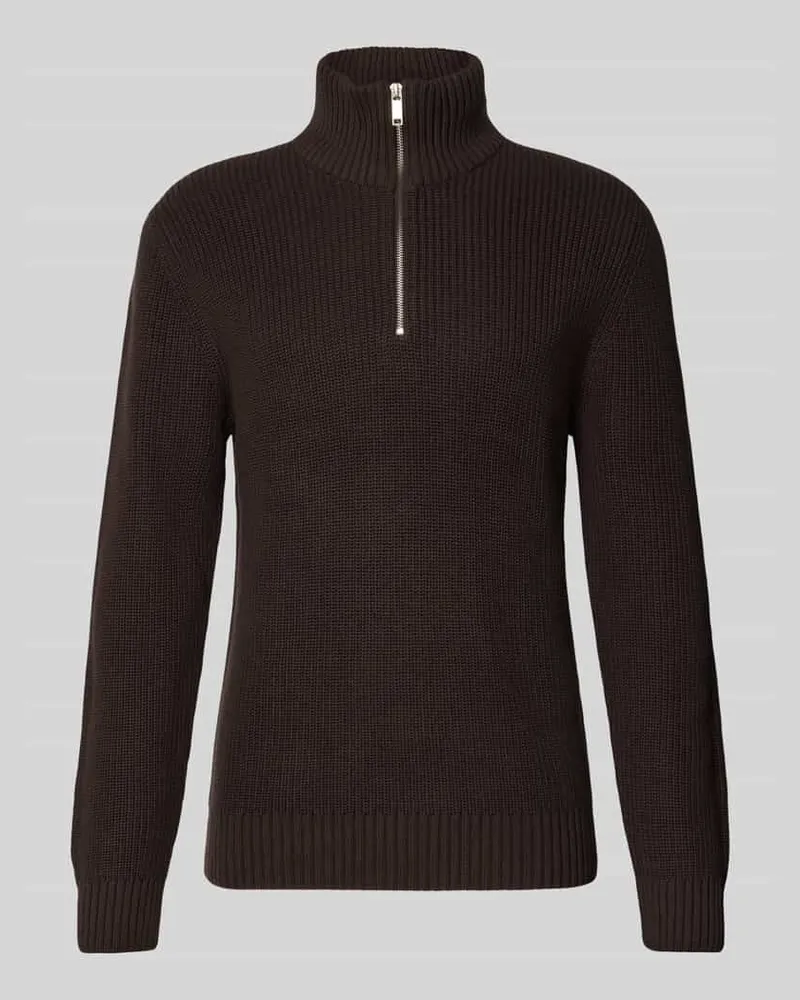 McNeal Strickpullover mit Troyer-Kragen 