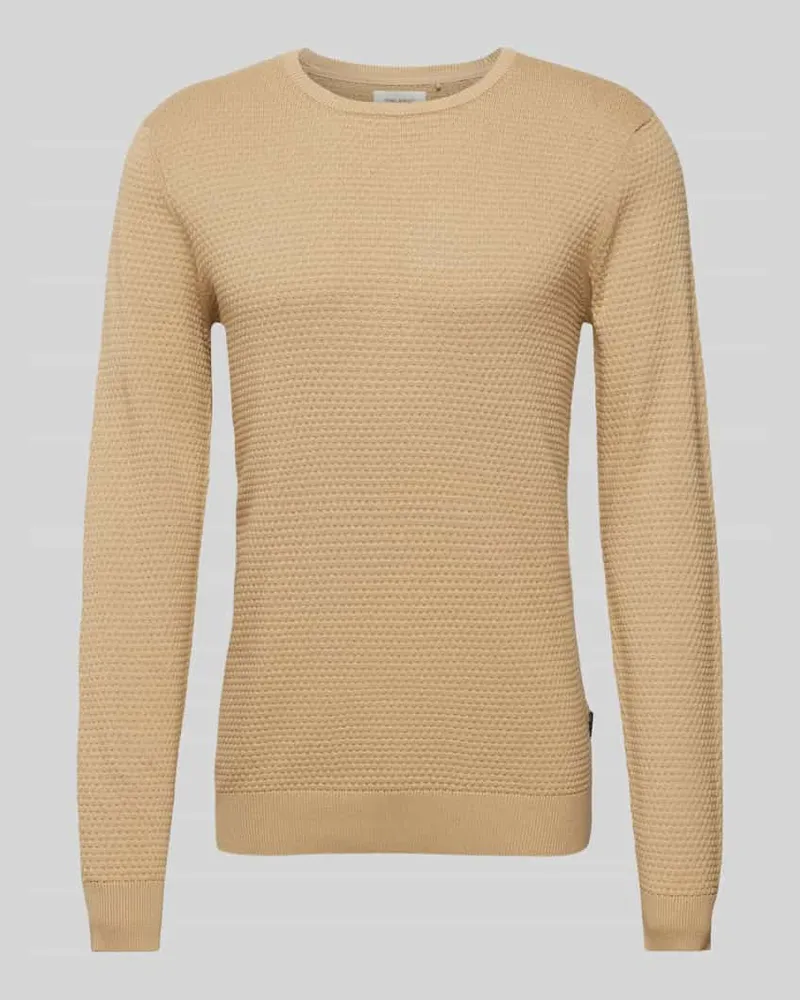 Blend Strickpullover mit Strukturmuster 