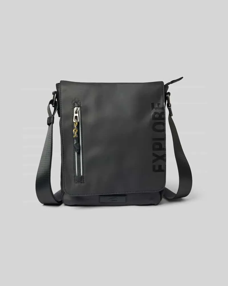 Camel Active Schultertasche mit Überschlag Modell 'EXPLORE Black