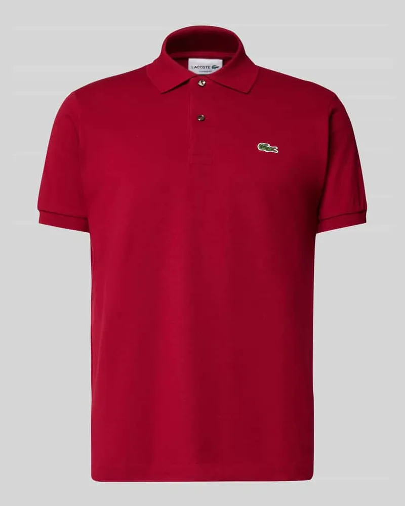 Lacoste Poloshirt mit Label-Stitching Modell 'L.12.12 CORE Bordeaux