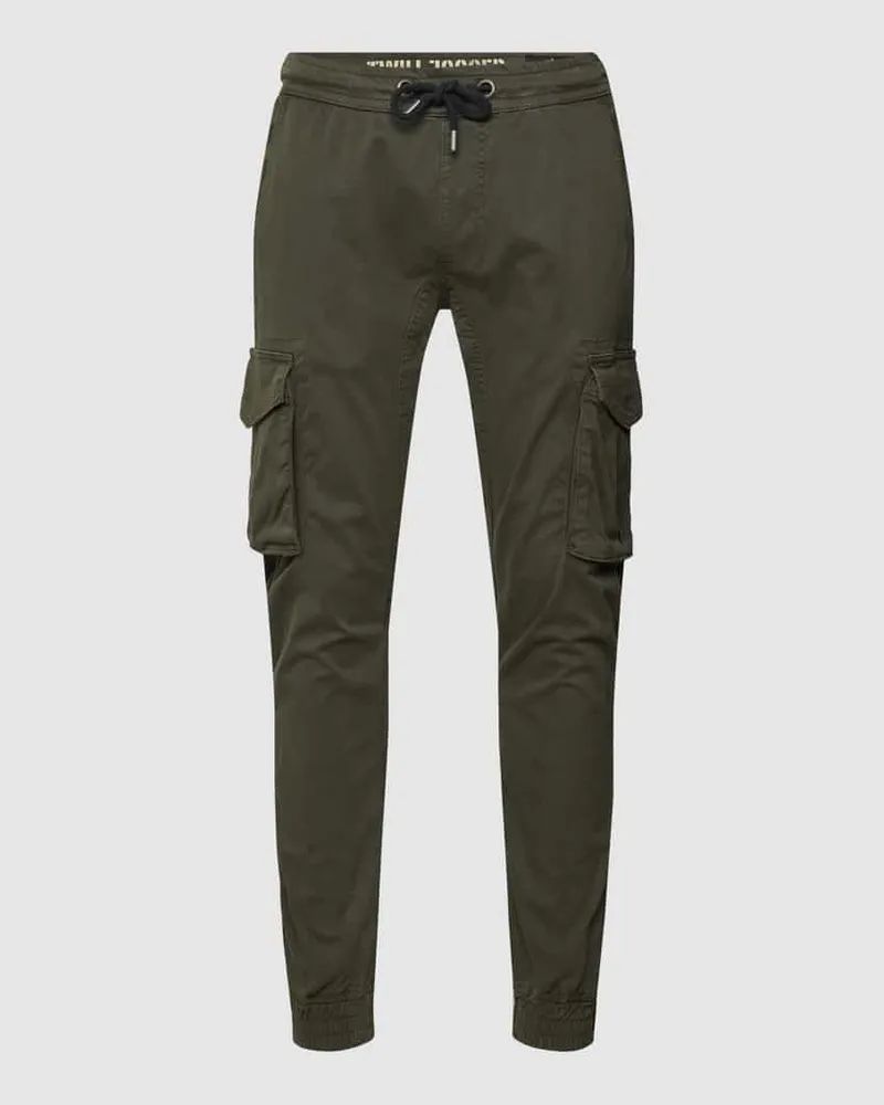 Alpha Industries Cargohose mit Label-Details Modell 'Twill 