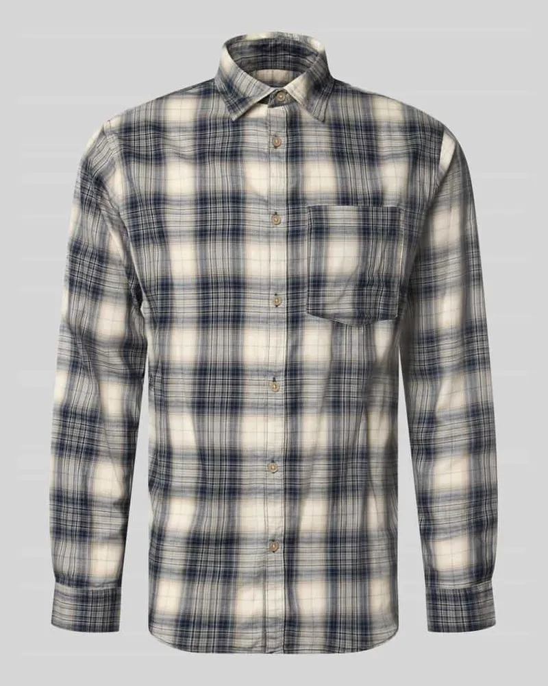 Jack & Jones Slim Fit Freizeithemd aus reiner Baumwolle Modell 'James Offwhite