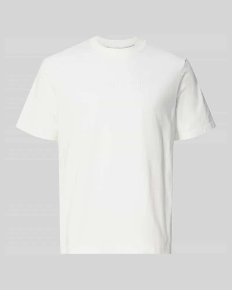 Calvin Klein T-Shirt mit Rundhalsausschnitt Weiss