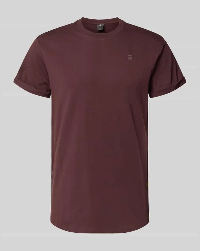 G-STAR RAW T-Shirt mit Label-Detail Aubergine