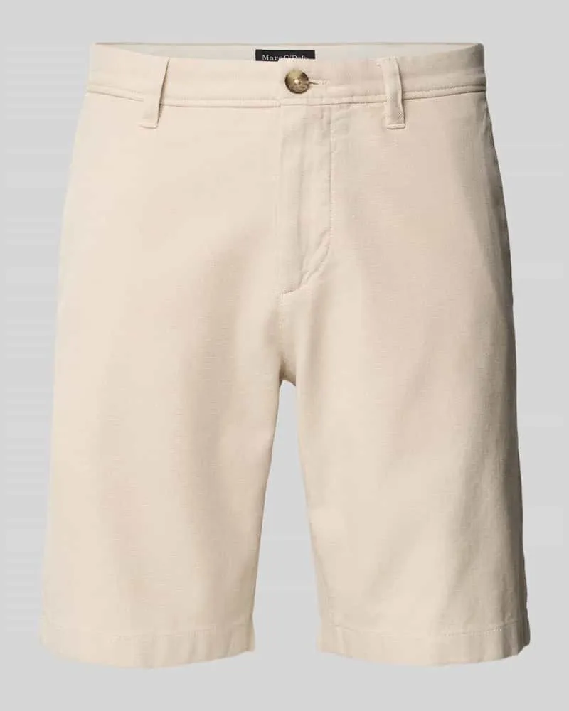 Marc O'Polo Slim Fit Shorts aus Baumwoll-Mix Modell 'SALO 