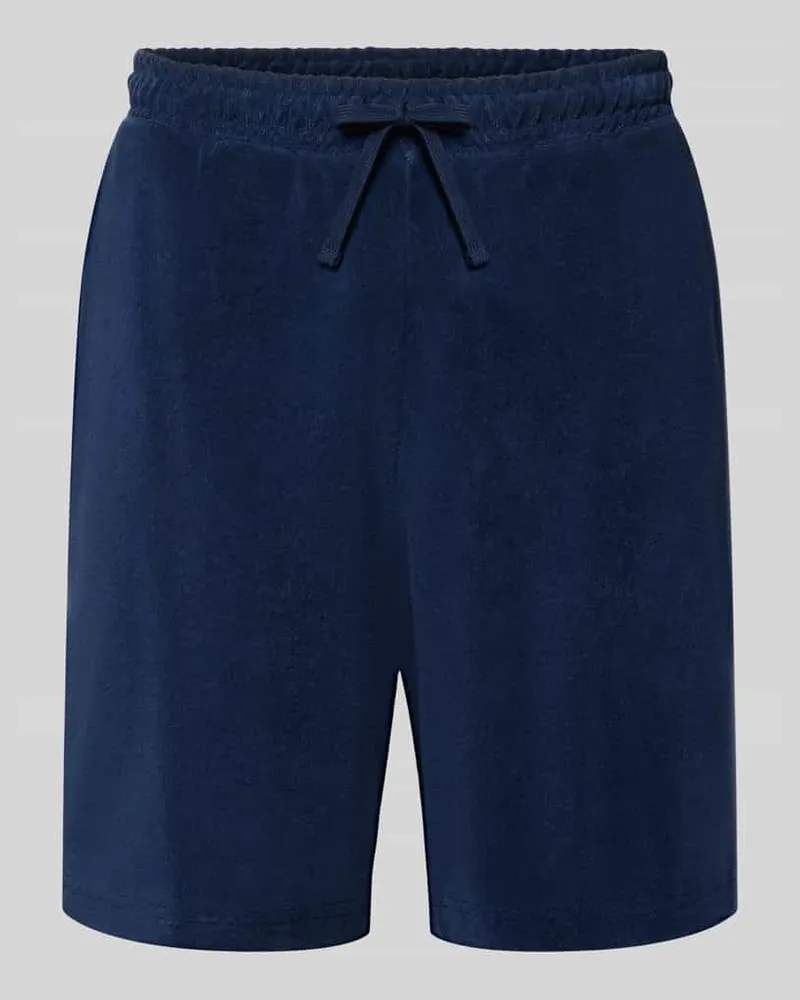 Tommy Hilfiger Loose Fit Sweatshorts aus reiner Baumwolle Modell 'TOWELLING SWEATSHORTS Marine