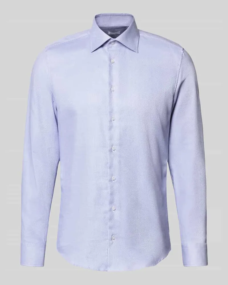 Seidensticker Slim Fit Businesshemd aus reiner Baumwolle Bleu
