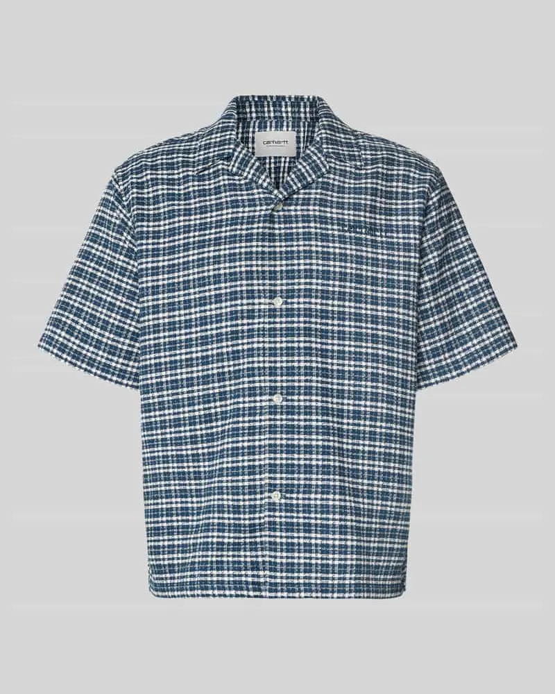 Carhartt WIP Regular Fit Freizeithemd aus reiner Baumwolle Petrol