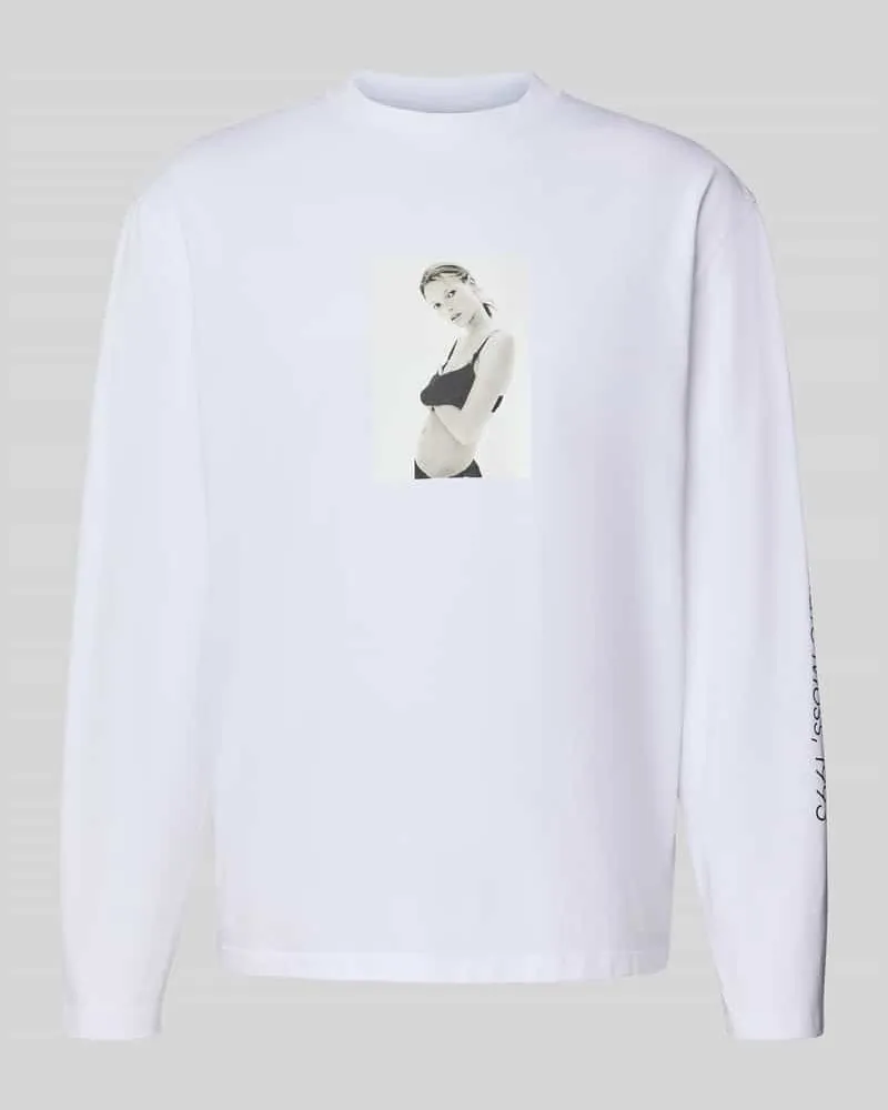 Calvin Klein Longsleeve mit Motiv-Print 