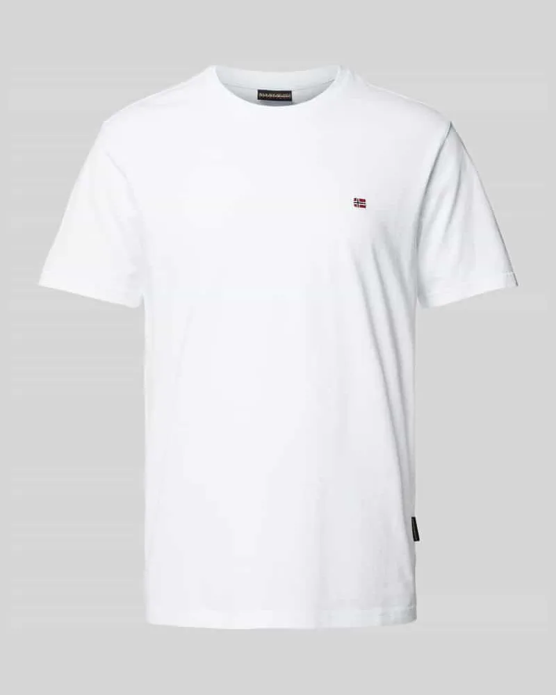 Napapijri T-Shirt mit Label-Stitching 