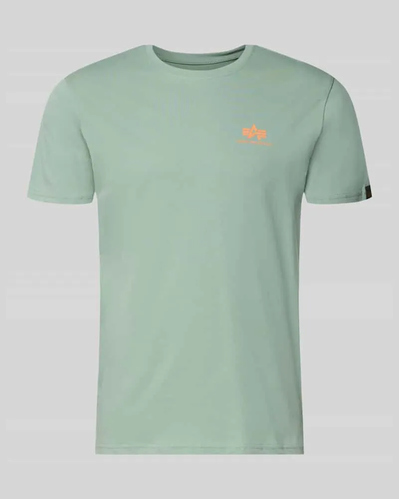 Alpha Industries T-Shirt mit Label-Details Modell 'BASIC Lind