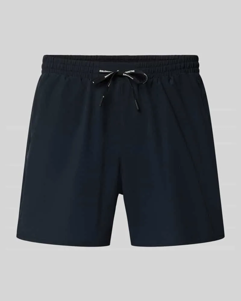 Salomon Shorts mit elastischem Bund und Tunnelzug Black