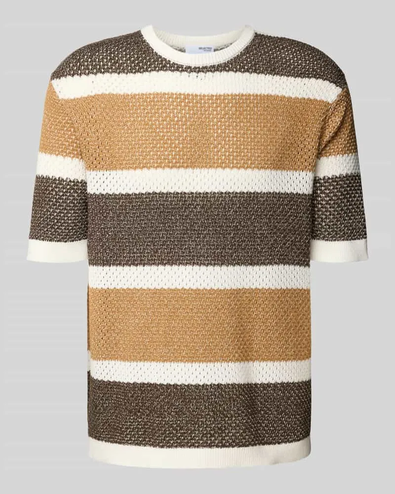 Selected Homme Regular Fit T-Shirt aus reiner Baumwolle Modell 'GINGER 