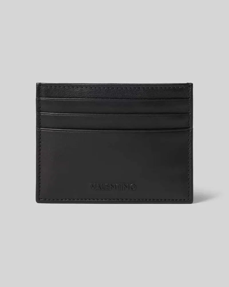 null Kartenetui mit Label-Detail Black