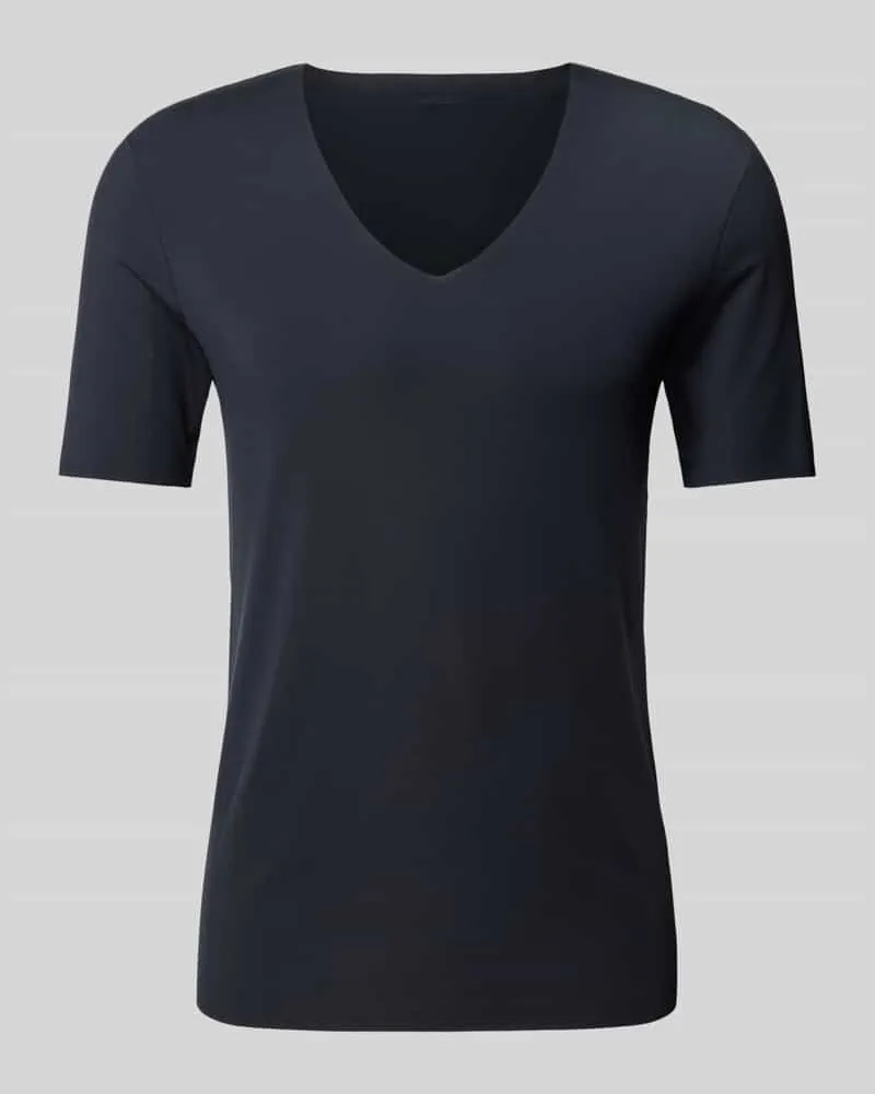 Hanro T-Shirt mit tiefem V-Ausschnitt 