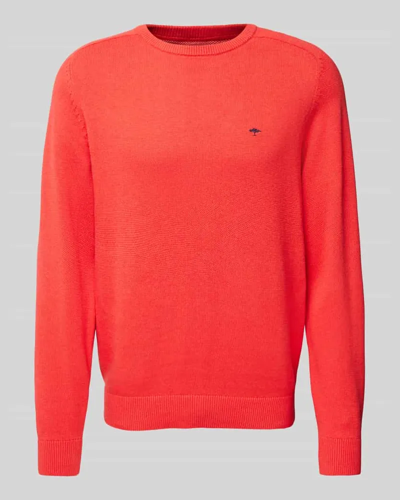Fynch-Hatton Strickpullover mit Logo-Stitching 