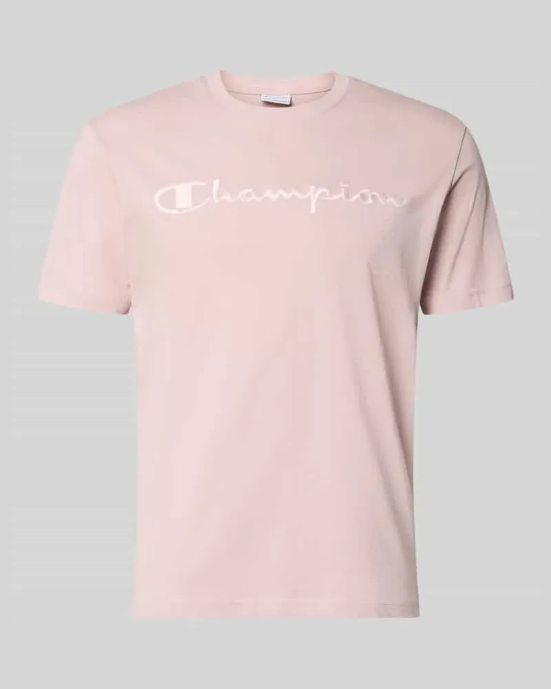 Champion T-Shirt mit Label-Stitching mit Rundhalsausschnitt Black