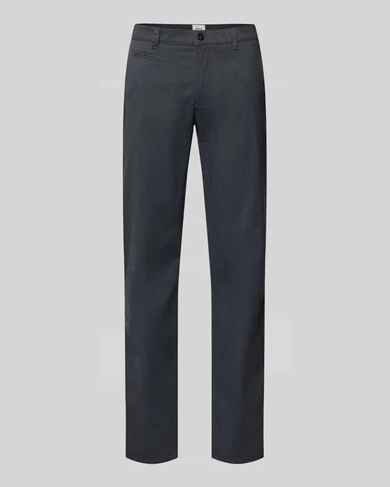 Brax Slim Fit Hose mit Bügelfalten Modell 'Fabio Marine