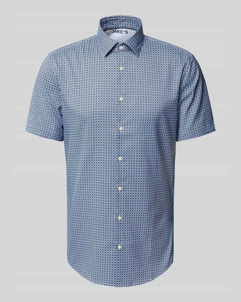 JAKE*S Slim Fit Business-Hemd mit 1/2-Arm 
