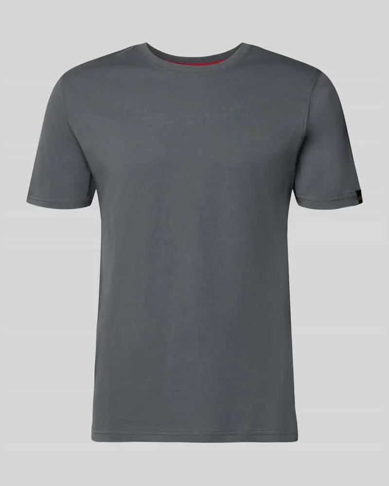 Alpha Industries T-Shirt aus Baumwolle Dunkelgrau