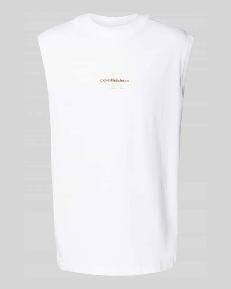 Calvin Klein Top mit Label-Stitching 