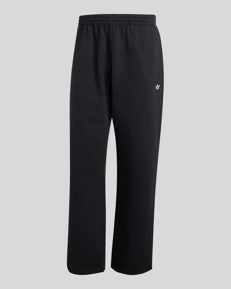 adidas Straight Fit Sweathose aus Baumwoll-Mix Black