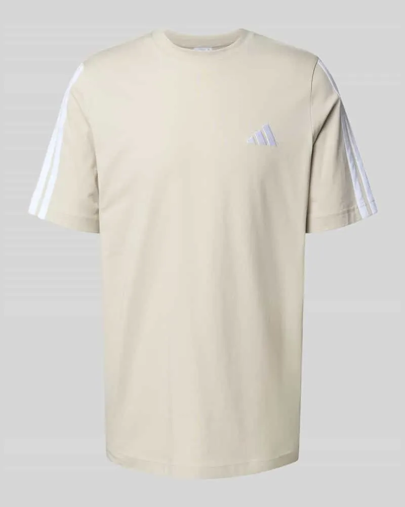 adidas T-Shirt mit Label-Stitching und Rundhalsausschnitt 