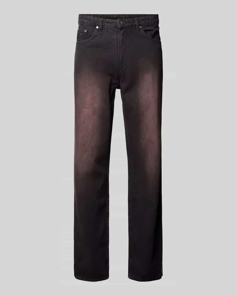 Karl Kani Straight Leg Jeans im 5-Pocket-Design Black