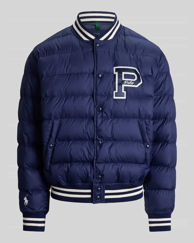 Ralph Lauren Regular Fit Bomberjacke mit Logo-Detail Marine