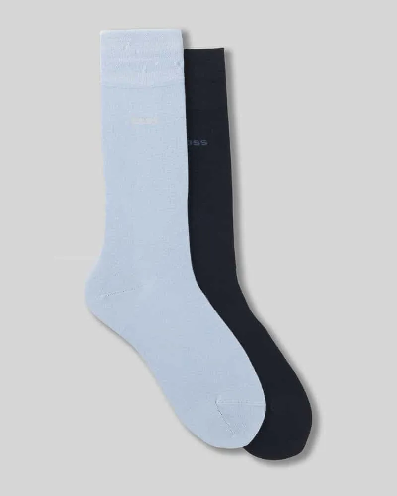 HUGO BOSS Socken aus Viskose-Mix im 2er-Pack Hellblau