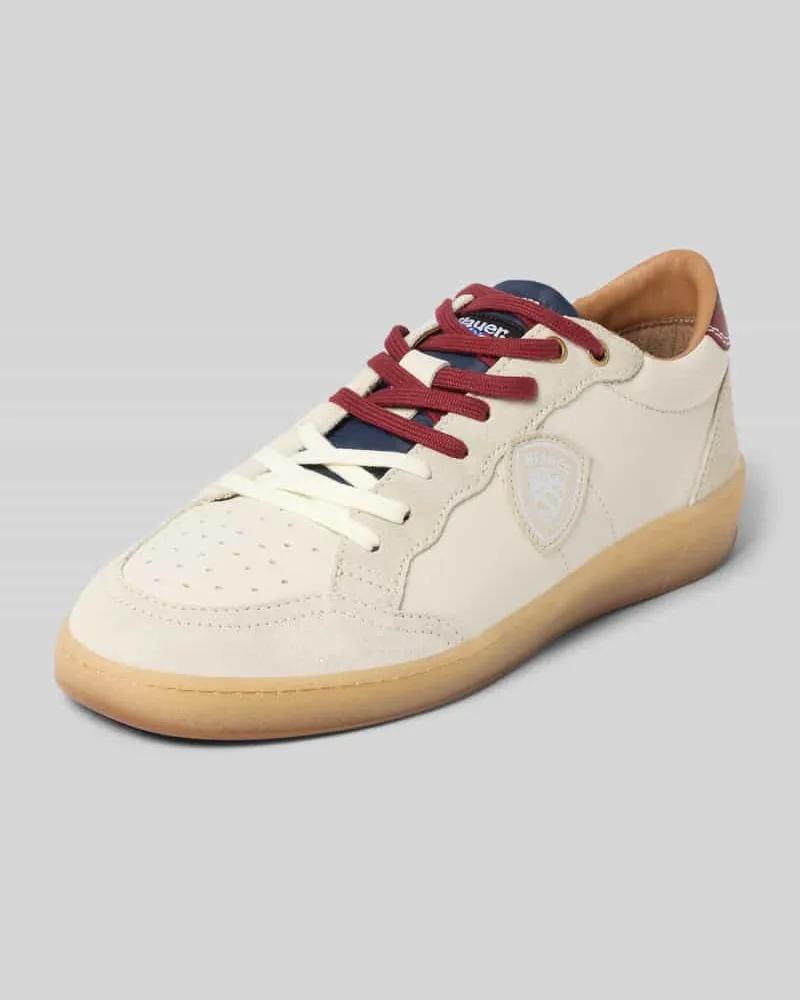 Blauer Sneaker mit Label-Patches Modell 'Murray Weiss