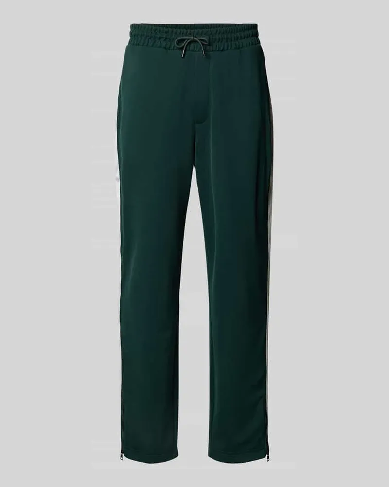 HUGO BOSS Relaxed Fit Sweatpants mit Reißverschluss-Detail Modell 'DOLOS Dunkelgruen