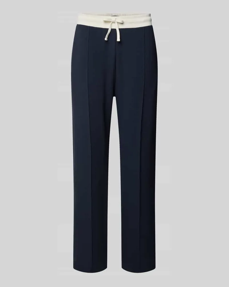 McNeal Straight Fit Sweatpants mit Elastikbund Dunkelblau