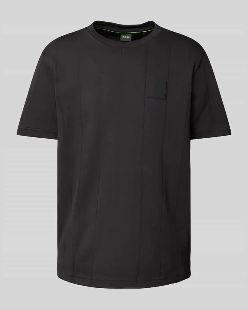 HUGO BOSS T-Shirt mit Label-Patch Modell 'DropNeedle 