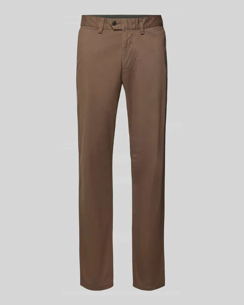 Christian Berg Chino mit französischen Eingrifftaschen Taupe