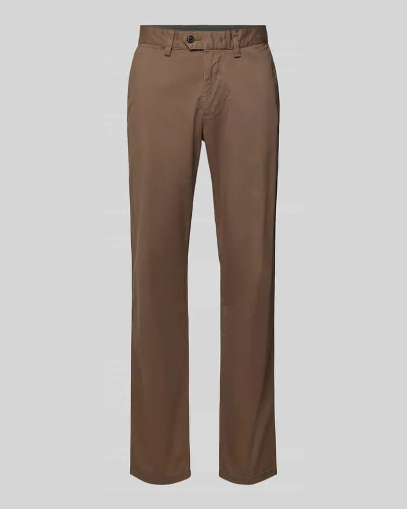 Christian Berg Chino mit französischen Eingrifftaschen Taupe