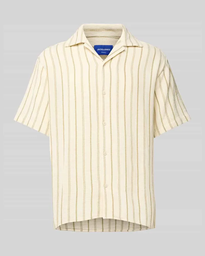 Jack & Jones Regular Fit Freizeithemd mit Resortkragen Modell 'COBA Khaki