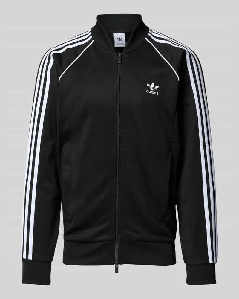 adidas Sweatjacke mit Stehkragen 