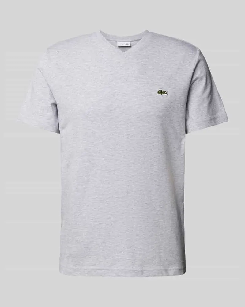 Lacoste T-Shirt mit Label-Stitching Modell 'Basic 