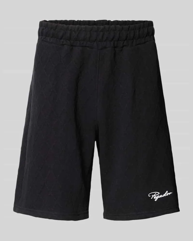 PEGADOR Shorts mit Logo-Stitching Modell 'Jovren Black