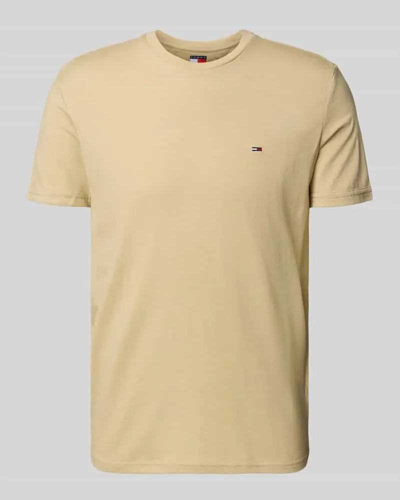 Tommy Hilfiger Regular Fit T-Shirt aus Baumwoll-Mix Beige